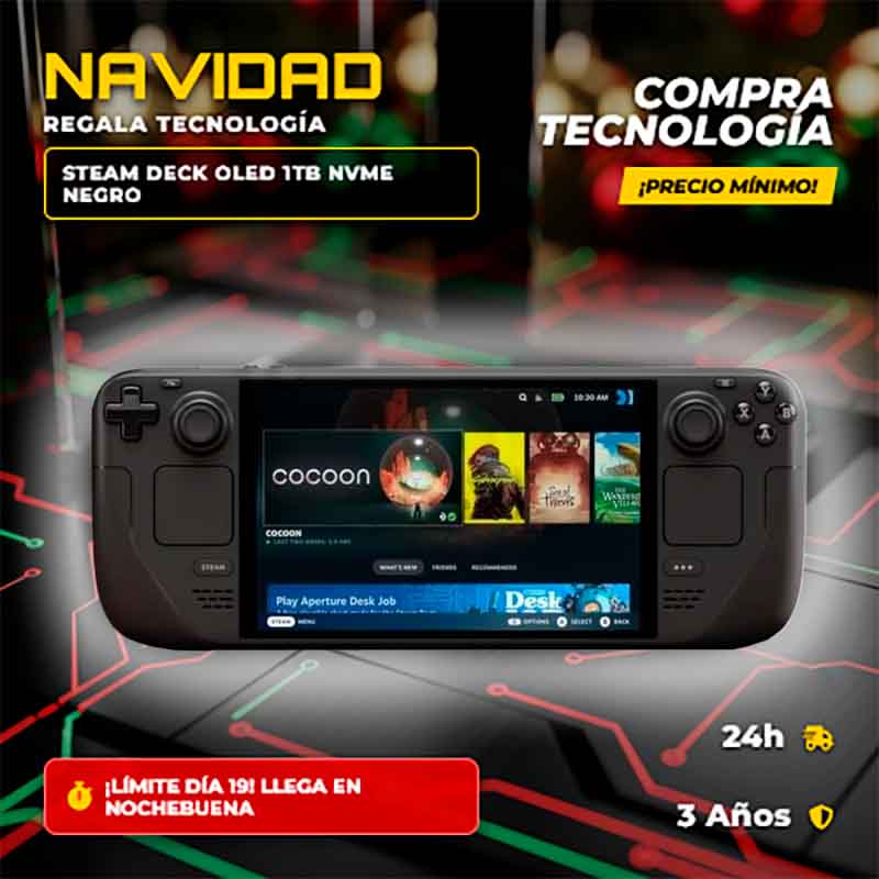 ofertas electronica navidad stean deck 1 tb